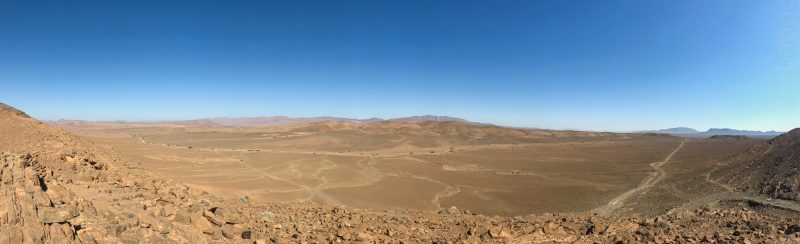 La vue vers le Nord